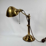Hubbell Brass Adjustable Desk Lamp
