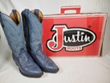 Men's Justin Western Leather Boots in Orig. Box