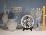 6 Pc American brilliant and Other Fine Cut Crystal