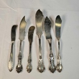 Lot Of 6 Butter / Cheese Spreaders