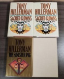 4 Tony Hillerman Hardcover Books incl. Signed