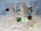 39 Pcs EAPG Glass - Frosted Lion, Three Face, Colorado Croesus, Heisey, World's Fair Souvenir, Etc