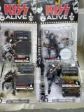 4 McFarlane Toys 2000 Kiss Alive Action Figurines with Accessories MIP