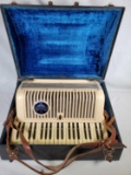 Vintage Wurlitzer Accordion in Carrying Case