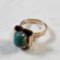 MCM 14K Yellow Gold And Malachite Ring