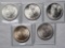 5 UNC US Silver Peace Dollars - 3 1923 and 2 1925