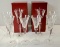 Lot Of 6 Waterford Fluted Champagne Millennium Series & 2 Boxed 12 days Of Christmas Flutes