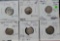 6 1869/1869 RPD-001 FS-302 Three Cent Nickel Die Variety Coins