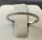 Ferko's Fine Jewelry 14K White Gold Ultra Thin 1MM Micro Pave Diamond Eternity Wedding Band