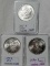 3 High Grade US Morgan Silver Dollars - 1879-S, 1881-S, and 1882