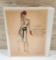 Binder Full of 1942 Orig. Fashion Model Hand Colored Prints