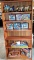 MCM 6 Shelf Teak Veneer Book Shelf