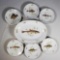Richard Ginori Italy 6 Pc Porcelain Fish Set