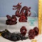 Chinese Design Resin Dragon and Other Figures