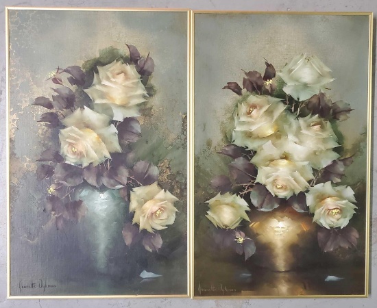 Pair Of Jeanette Dykman Paintings, South Africa 1938-2019