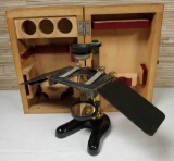 1920's Leitz Wetzlar Dissection Microscope in Orig. Wood Box