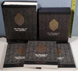 The Message of The Q'uran 2003 and 3 Vol Paperback Set in hard Sleeve, Translated by Muhammed Asad