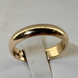 14K Yellow Gold Craftsmith Wedding Band/ Circle Of Life Ring
