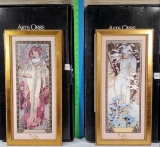 2 Goebel Artis Orbis Mucha Limited Ed. Ceramic Plaques