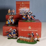 5 Boxed Sets of Britains Medieval Knights of Agincourt Hand Painted Collectible Figurines, MIB