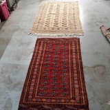 2 Vintage Persian Bokara Rugs