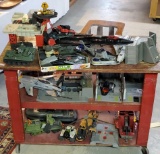 3 Tier Cart of As IS GI Joe and Cobra Action Figure Vehicles, Stations and Helipads