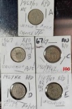 5 1867/67 NR Shield Nickel Die Varieties