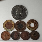 8 Stephen Douglas Medals, and Civil War Tokens