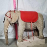 Vintage Steiff Mohair Steel Frame Ride On Elephant (no wheels)