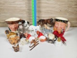 17 Pcs. Vintage English, German, & More Porcelain Figurines & Mugs