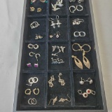 Lot Of 26 Pair Of Vintage Sterling Silver Earrings