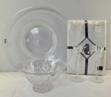 Lot Of 4 Waterford Crystal & Linen Tablewares