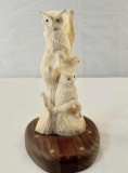 Indonesian Deer Antler Carving Balinese Artwork 