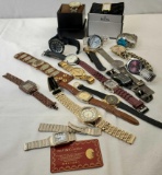 Lot Of 19 Used Mens/Unisex Wrist Watches