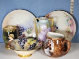 6 Pieces Hand Painted Porcelains