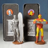 The Silver Surfer and Iron Man Dark Horse Deluxe Edition Classic Marvel Character Series 2 Statues