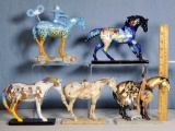 5 Artist Designed Horse Figurines from 