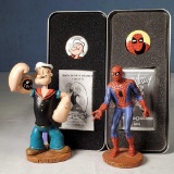 Dark Horse Popeye Classic Comic and Spider-Man Marvel Classic Character Series Statues MIB