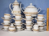 Mitterteich Bavarian Porcelain Coffee Set and Tureen