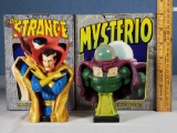 Bowen Designs Marvel 1/8th Scale Mini Busts MIB - Dr Strange #3173/5,000 and Mysterio #2202/4000