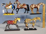 5 Artist Designed Horse Figurines from 