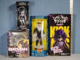 4 Comic Heroine Action Figures and Pop Art Statues in Original Boxes