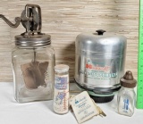 Vintage Dazey Glass Butter Churn & Baby Bottle Sterlizer