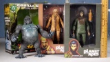 Planet of The Apes Zaius and Cornelius MIB and DC Gorilla Grodd Action Figures