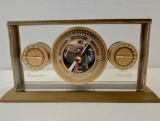 Vintage Mid Century Modern Taylor Weather Station Barometer, Thermometer, Humidity Metal & Acrylic