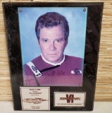 Limited Ed. Star Trek VI James T. Kirk Signed William Shatner Photo Plaque with COA