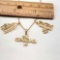 14K Yellow Gold Fine Chain With Charm Pendants