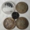 2 Morgan & 1 Peace US Silver Dollars, 1983 Osterreich Republik 500 Shilling & More