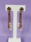 Timeless Vintage Italian Cazzola 18k Gold Dangle Earrings