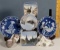 7 Small Royal Copenhagen Figurines, Trays and Plates - Kitten, playful puppies, Fish Pin Tray & More
